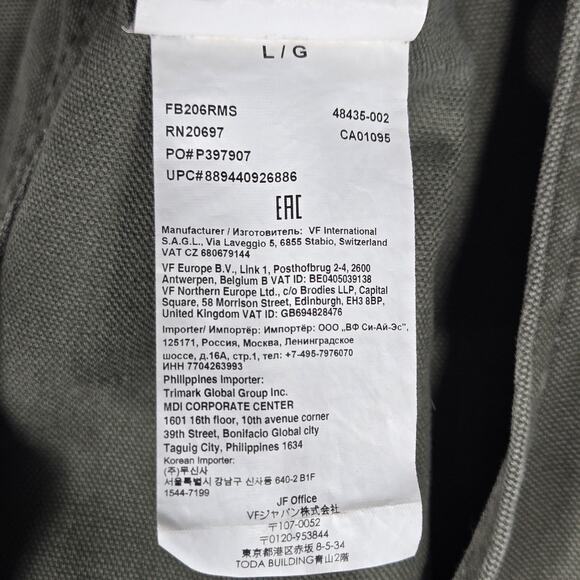 Dickies Bib Overalls Green Utility Carpenter Workwear Mens Large 31x40 - Picture 5 of 11